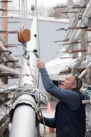 Standing rigging and furling system work