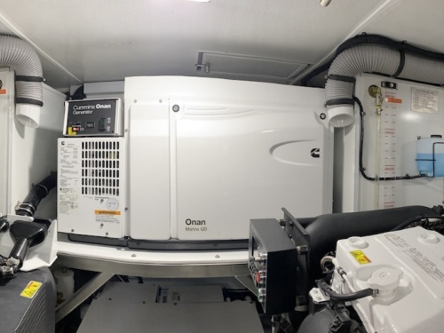 Boat engine room maintenance and service